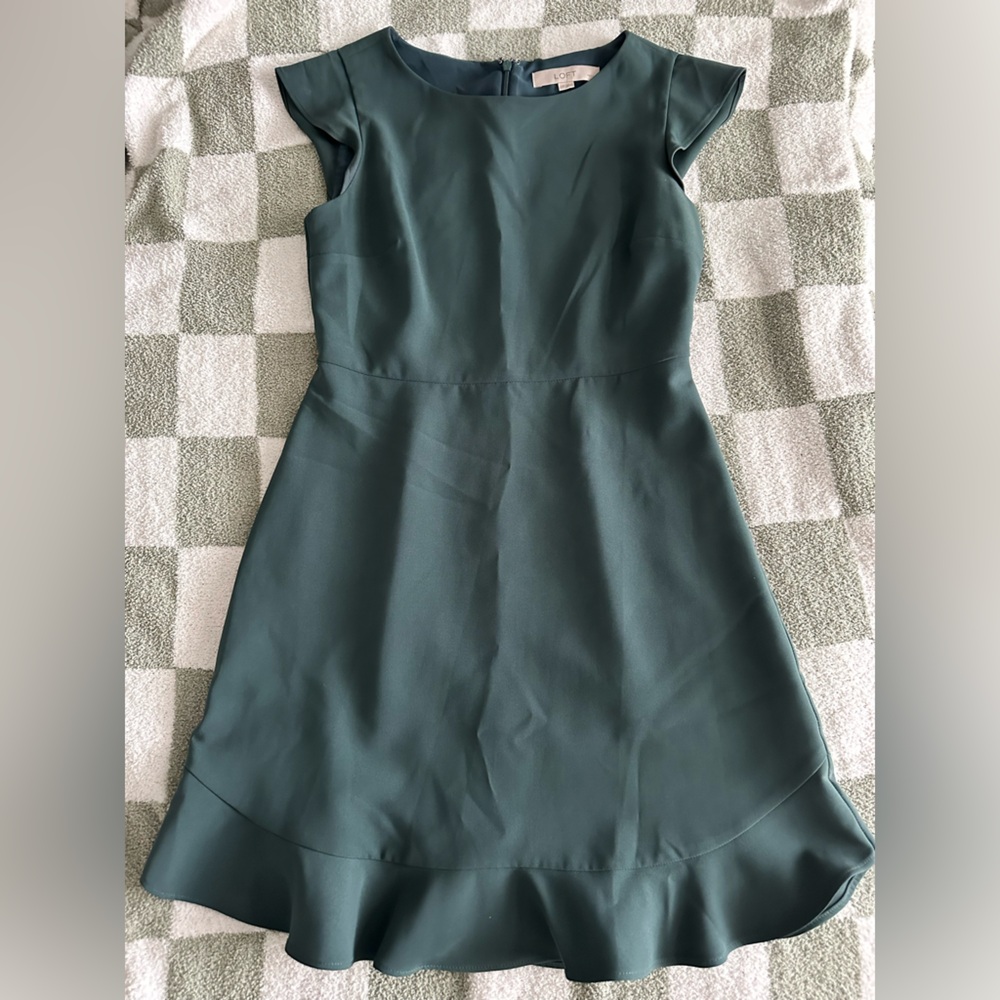 Loft Chiffon Fit and flare Dress